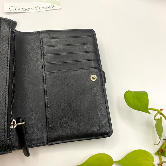 Kate Spade Black Leather Bifold Wallet - Picture 8 of 10